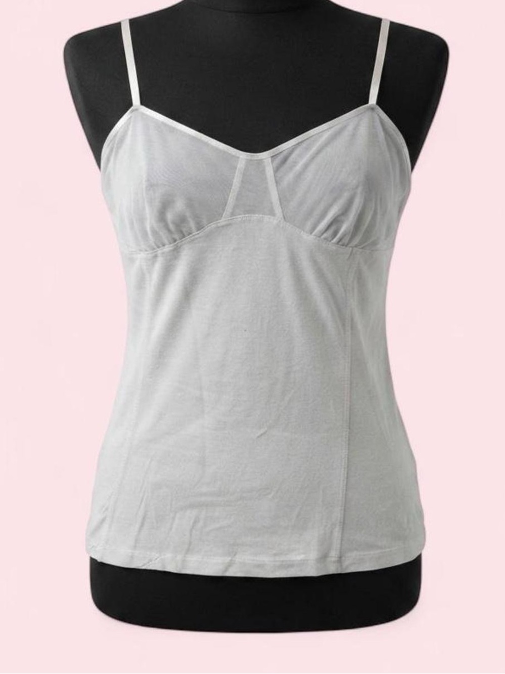 Sofia Vergara Y2K Empire Waist Style Tank Top -  XL BRIGHT WHITE